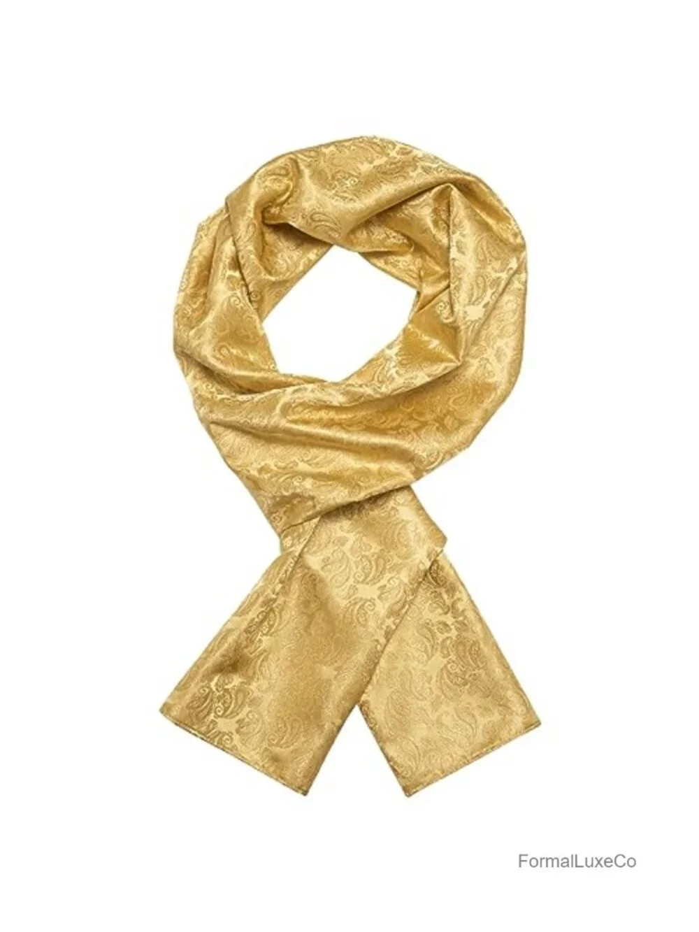 Men's Silk Scarf & Ascot Tie Set with Pocket Square & Cufflinks